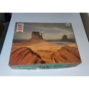 Vintage MB Milton Bradley York Series 1500 Piece Puzzle Monument Valley Arizona